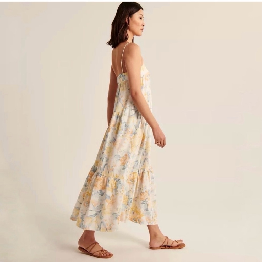 ‼️Abercrombie Asymmetrical Tiered Maxi Dress‼️